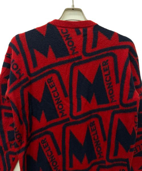 MONCLER（モンクレール）MONCLER (モンクレール) セーター レッド×ネイビー サイズ:Ｓの古着・服飾アイテム