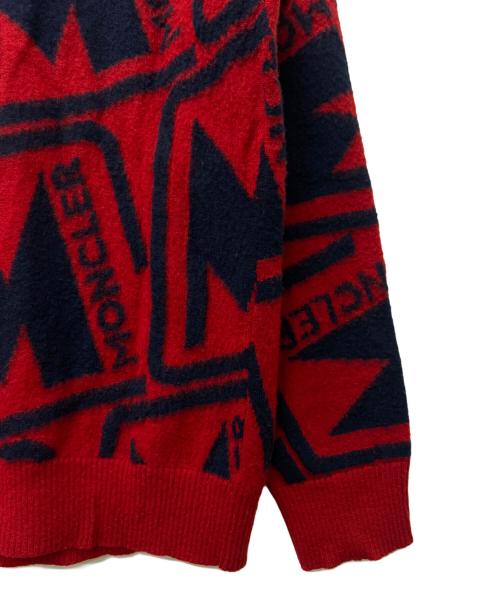 MONCLER（モンクレール）MONCLER (モンクレール) セーター レッド×ネイビー サイズ:Ｓの古着・服飾アイテム