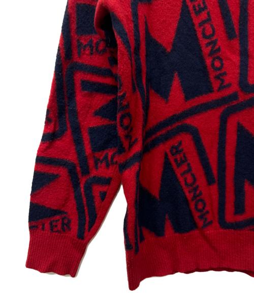 MONCLER（モンクレール）MONCLER (モンクレール) セーター レッド×ネイビー サイズ:Ｓの古着・服飾アイテム