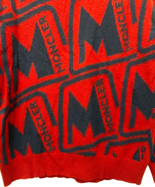 MONCLER（モンクレール）MONCLER (モンクレール) セーター レッド×ネイビー サイズ:Ｓの古着・服飾アイテム