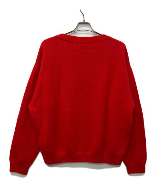 COLUMN（コラム）COLUMN (コラム) 厚手ニット レッド サイズ:Ｌの古着・服飾アイテム