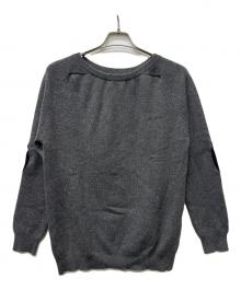 Saint Laurent Paris（サンローランパリ）の古着「エルボーパッチカシミヤニット」｜グレー