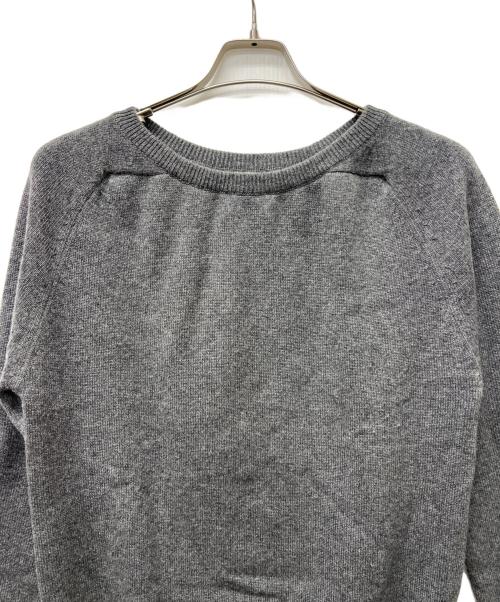 Saint Laurent Paris（サンローランパリ）Saint Laurent Paris (サンローランパリ) エルボーパッチカシミヤニット グレー サイズ:Ｓの古着・服飾アイテム