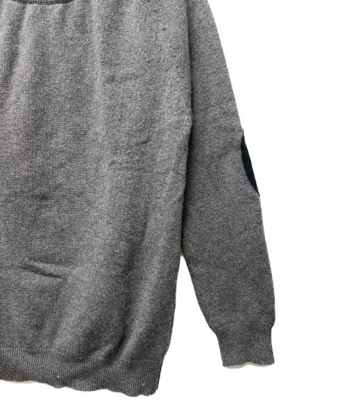 Saint Laurent Paris（サンローランパリ）Saint Laurent Paris (サンローランパリ) エルボーパッチカシミヤニット グレー サイズ:Ｓの古着・服飾アイテム