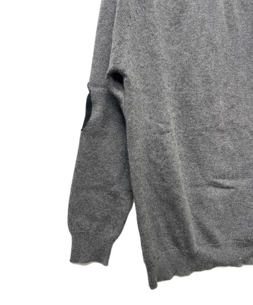 Saint Laurent Paris（サンローランパリ）Saint Laurent Paris (サンローランパリ) エルボーパッチカシミヤニット グレー サイズ:Ｓの古着・服飾アイテム
