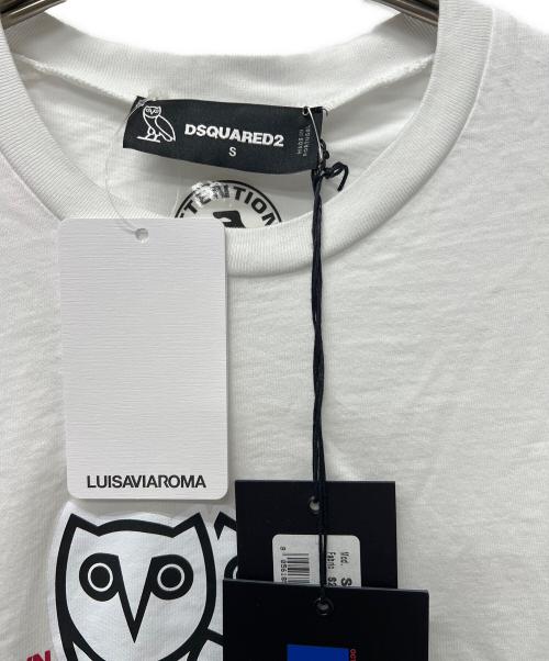 DSQUARED2（ディースクエアード）DSQUARED2 (ディースクエアード) 半袖Tシャツ ホワイト サイズ:Ｓの古着・服飾アイテム