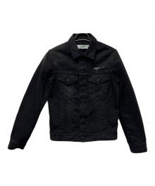 OFFWHITE（オフホワイト）の古着「Tape Arrow Denim Jacket」｜ブラック