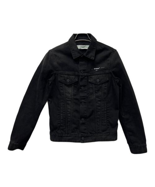 OFFWHITE（オフホワイト）OFFWHITE (オフホワイト) Tape Arrow Denim Jacket ブラック サイズ:Ｓの古着・服飾アイテム