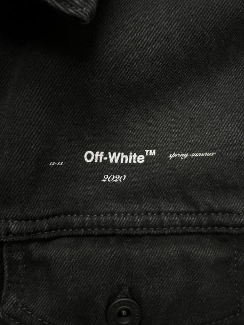 OFFWHITE（オフホワイト）OFFWHITE (オフホワイト) Tape Arrow Denim Jacket ブラック サイズ:Ｓの古着・服飾アイテム