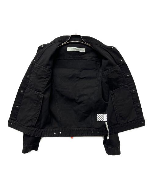 OFFWHITE（オフホワイト）OFFWHITE (オフホワイト) Tape Arrow Denim Jacket ブラック サイズ:Ｓの古着・服飾アイテム