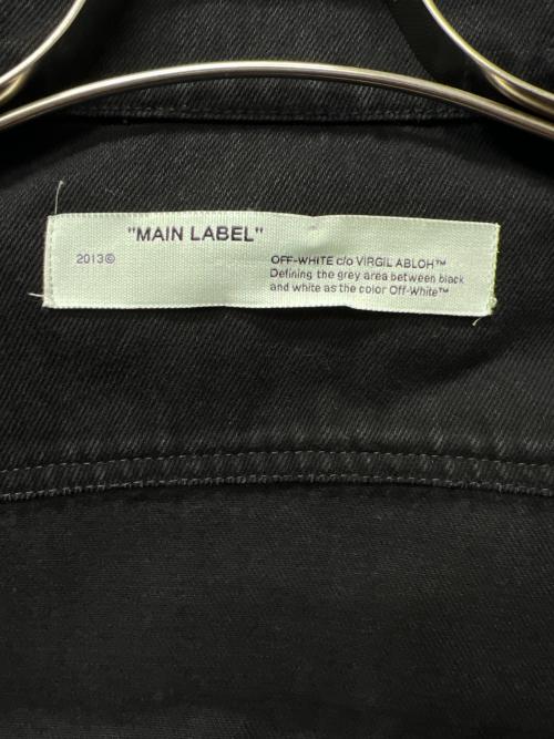 OFFWHITE（オフホワイト）OFFWHITE (オフホワイト) Tape Arrow Denim Jacket ブラック サイズ:Ｓの古着・服飾アイテム