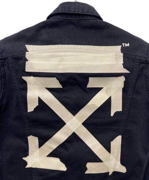 OFFWHITE（オフホワイト）OFFWHITE (オフホワイト) Tape Arrow Denim Jacket ブラック サイズ:Ｓの古着・服飾アイテム