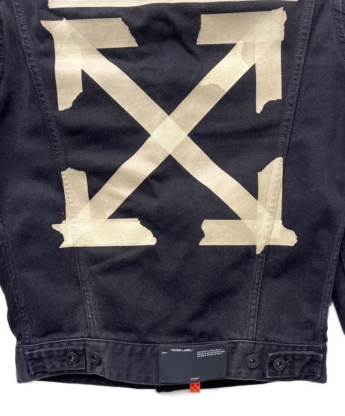 OFFWHITE（オフホワイト）OFFWHITE (オフホワイト) Tape Arrow Denim Jacket ブラック サイズ:Ｓの古着・服飾アイテム