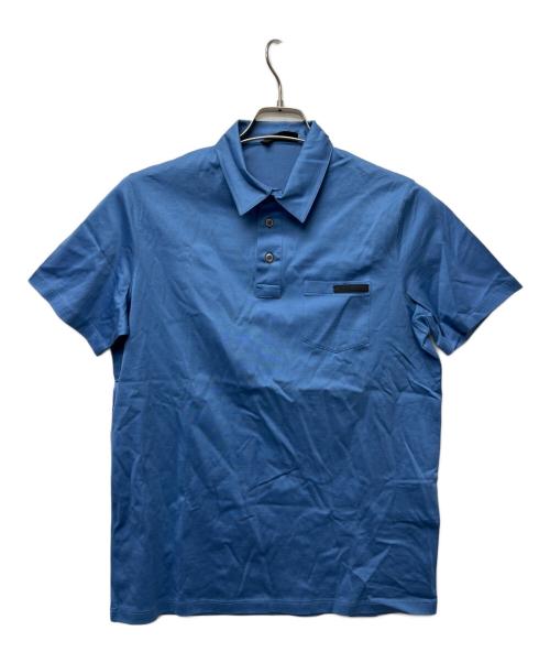 PRADA（プラダ）PRADA (プラダ) ポロシャツ ブルー サイズ:Ｓの古着・服飾アイテム