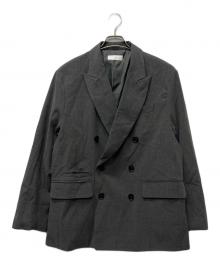 LUENNA（ルエナ）の古着「オーバーサイズ ダブルブレステッド ジャケット」｜グレー