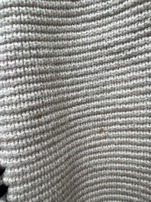 MAISON SPECIAL（メゾンスペシャル）MAISON SPECIAL (メゾンスペシャル) ワッフルクレイジーパッチワーククルーネックニットプルオーバー ベージュ サイズ:１の古着・服飾アイテム