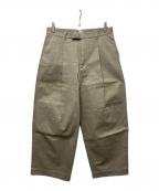 Traditional Weatherwearトラディショナルウェザーウェア）の古着「ワイドパンツ」｜ベージュ