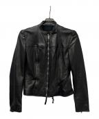 GUCCIグッチ）の古着「ライダースジャケット」｜ブラック