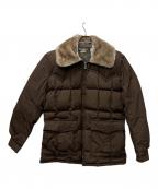 TEMPCOテンプコ）の古着「ファー衿ダウンジャケット」｜ブラウン