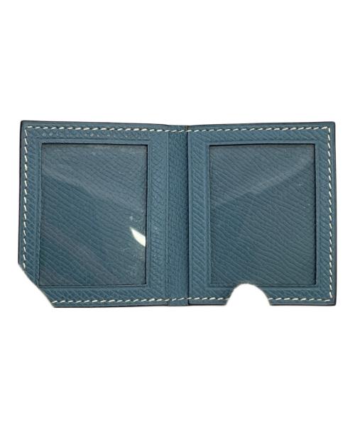 HERMES（エルメス）HERMES (エルメス) ミニフォトケース ブルーの古着・服飾アイテム