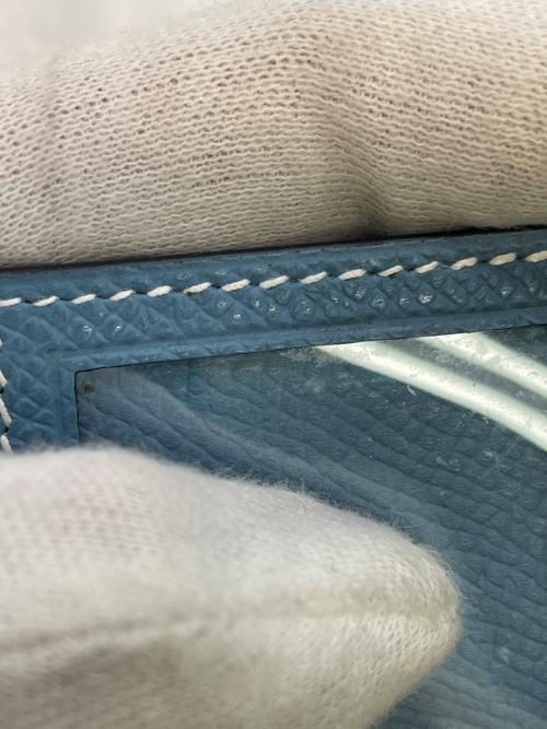 HERMES（エルメス）HERMES (エルメス) ミニフォトケース ブルーの古着・服飾アイテム