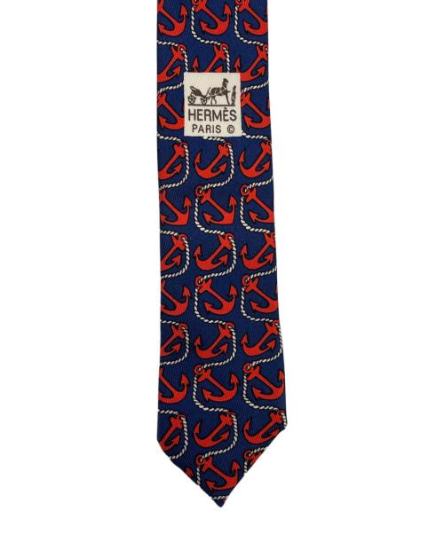 HERMES（エルメス）HERMES (エルメス) ネクタイ ネイビー サイズ:-の古着・服飾アイテム