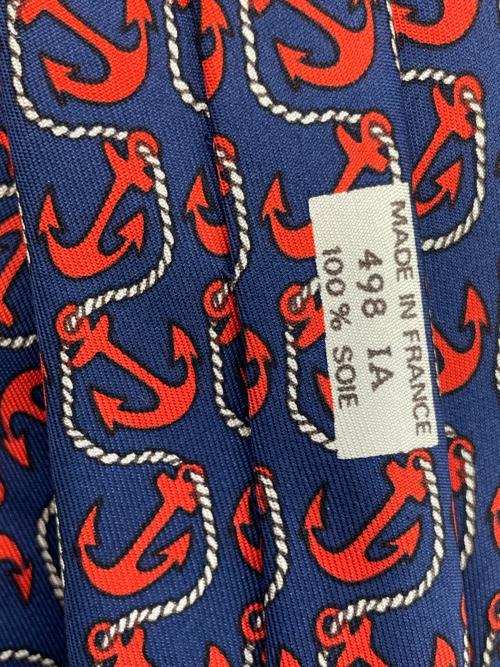 HERMES（エルメス）HERMES (エルメス) ネクタイ ネイビー サイズ:-の古着・服飾アイテム