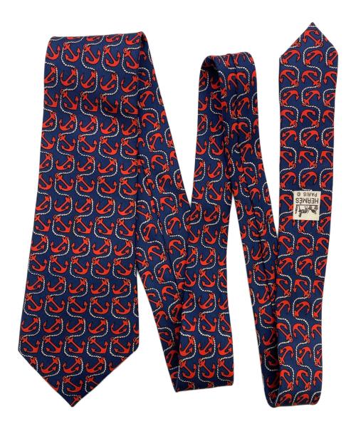 HERMES（エルメス）HERMES (エルメス) ネクタイ ネイビー サイズ:-の古着・服飾アイテム