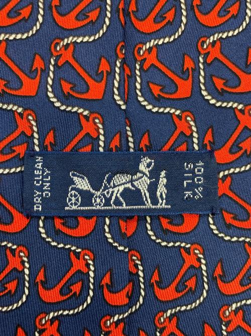 HERMES（エルメス）HERMES (エルメス) ネクタイ ネイビー サイズ:-の古着・服飾アイテム
