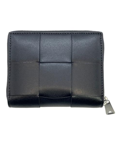 BOTTEGA VENETA（ボッテガベネタ）BOTTEGA VENETA (ボッテガベネタ) 2つ折り財布 ブラックの古着・服飾アイテム
