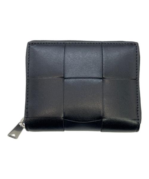 BOTTEGA VENETA（ボッテガベネタ）BOTTEGA VENETA (ボッテガベネタ) 2つ折り財布 ブラックの古着・服飾アイテム