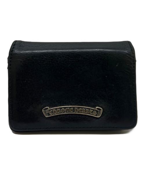 CHROME HEARTS（クロムハーツ）CHROME HEARTS (クロムハーツ) レザーカードケース ブラックの古着・服飾アイテム
