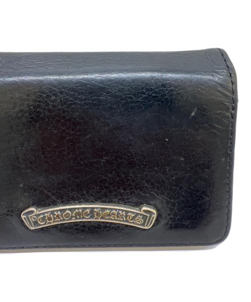 CHROME HEARTS（クロムハーツ）CHROME HEARTS (クロムハーツ) レザーカードケース ブラックの古着・服飾アイテム