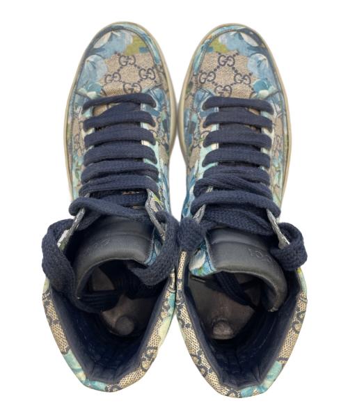 GUCCI（グッチ）GUCCI (グッチ) ハイカットスニーカー ベージュ×ネイビー サイズ:SIZE 7の古着・服飾アイテム