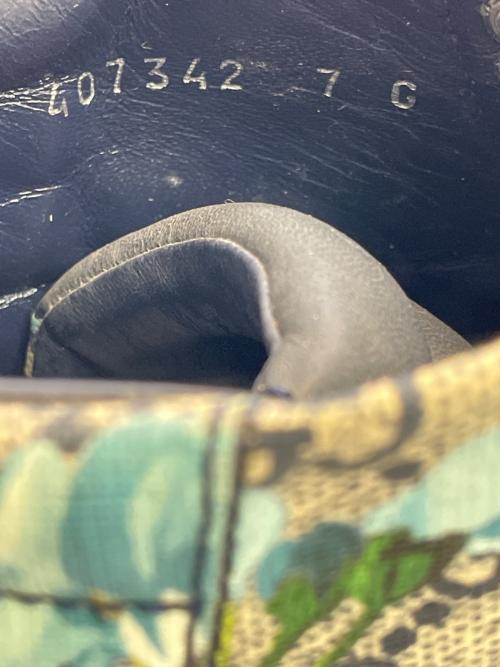 GUCCI（グッチ）GUCCI (グッチ) ハイカットスニーカー ベージュ×ネイビー サイズ:SIZE 7の古着・服飾アイテム