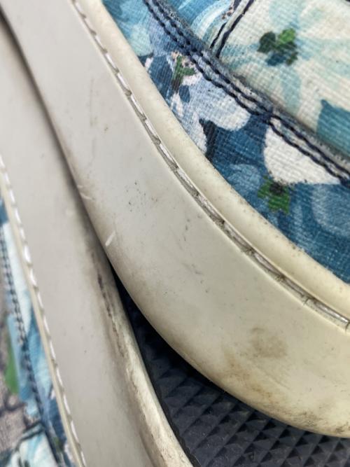 GUCCI（グッチ）GUCCI (グッチ) ハイカットスニーカー ベージュ×ネイビー サイズ:SIZE 7の古着・服飾アイテム