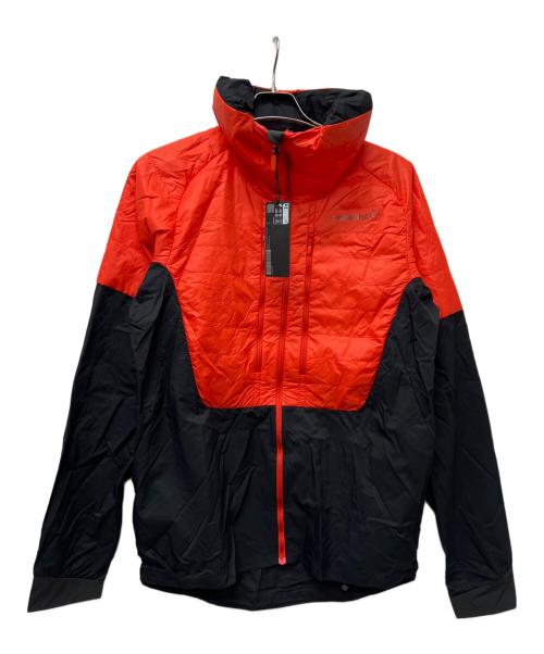 norrona（ノローナ）norrona (ノローナ) lyngen aero 80 insulated Zip Hood M's オレンジ×ブラック サイズ:Mの古着・服飾アイテム
