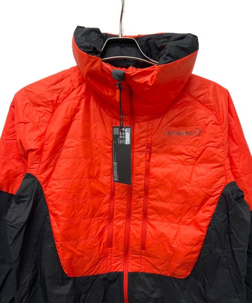 norrona（ノローナ）norrona (ノローナ) lyngen aero 80 insulated Zip Hood M's オレンジ×ブラック サイズ:Mの古着・服飾アイテム