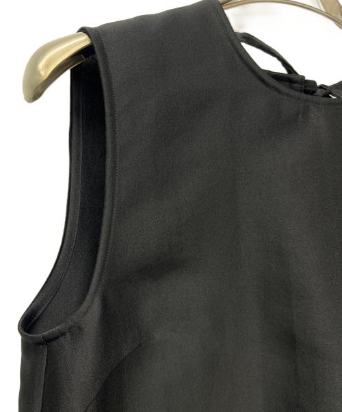 j.someone precious（ジェイドット サムワンプレシャス）j.someone precious (ジェイドット サムワンプレシャス) オクタダブルクロスバックリボンブラウス ブラック サイズ:Ｌの古着・服飾アイテム