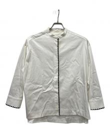 YORI（ヨリ）の古着「長袖ブラウス」｜アイボリー×ブラック