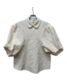 machatt（マチャット）の古着「半袖ブラウス」｜アイボリー