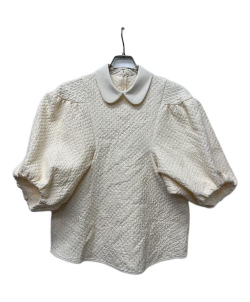 machatt（マチャット）machatt (マチャット) 半袖ブラウス アイボリー サイズ:FREEの古着・服飾アイテム