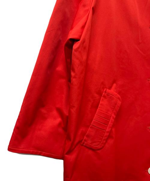 machiko jinto（マチコ ジント）machiko jinto (マチコ ジント) 丸襟ロングコート レッド サイズ:Ｌの古着・服飾アイテム