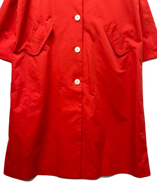 machiko jinto（マチコ ジント）machiko jinto (マチコ ジント) 丸襟ロングコート レッド サイズ:Ｌの古着・服飾アイテム