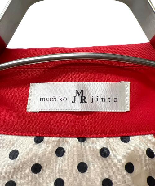 machiko jinto（マチコ ジント）machiko jinto (マチコ ジント) 丸襟ロングコート レッド サイズ:Ｌの古着・服飾アイテム