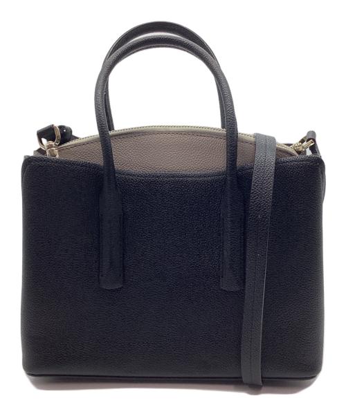 Kate Spade（ケイトスペード）Kate Spade (ケイトスペード) 2WAYショルダーバッグ ブラック×ベージュの古着・服飾アイテム