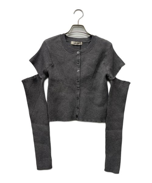 COCODEAL（ココディール）COCODEAL (ココディール) リブニットセットアップ グレー サイズ:Ｌの古着・服飾アイテム