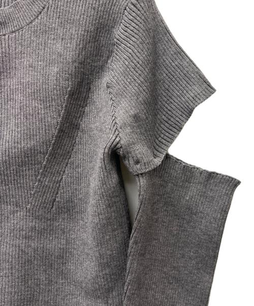 COCODEAL（ココディール）COCODEAL (ココディール) リブニットセットアップ グレー サイズ:Ｌの古着・服飾アイテム