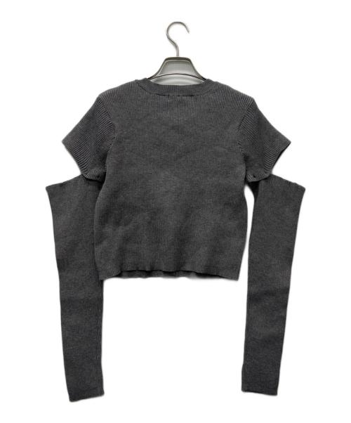 COCODEAL（ココディール）COCODEAL (ココディール) リブニットセットアップ グレー サイズ:Ｌの古着・服飾アイテム