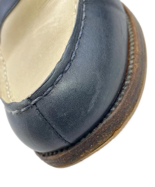 J.M.WESTON（ジェイエムウエストン）J.M.WESTON (ジェイエムウエストン) ローファー ベージュ×ブルー サイズ:3 1/2の古着・服飾アイテム
